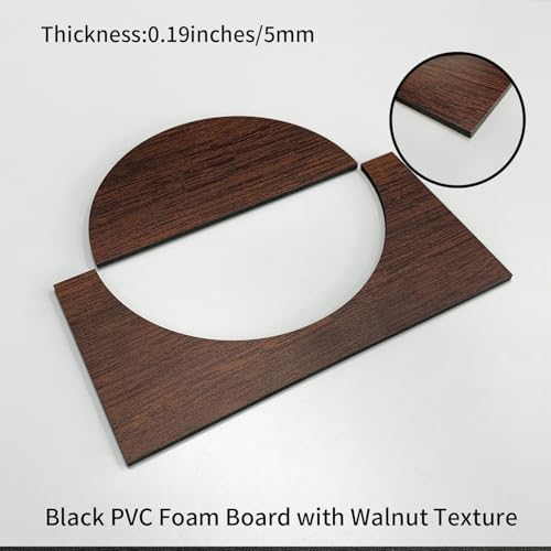 Decorative Modular Fretwork 3D Wall Panels, Half Circle Walnut - Image 2