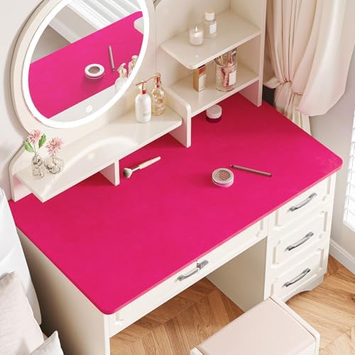 Hot Pink Velvet Wallpaper Peel and Stick Velvet Drawer Liner - Image 2