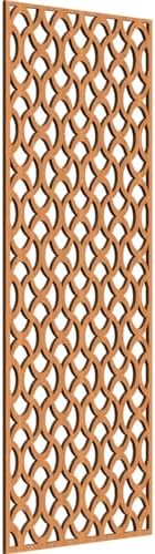 Resort Decorative Pierced Fretwork Wood Wall Panels, 17 3/8"W x 44 3/8"H x 1/4"T by EkenaMillwork