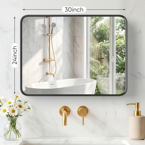 Sweetcrispy Bathroom Mirror 30x24 Inch, Vanity Mirror - Image 2
