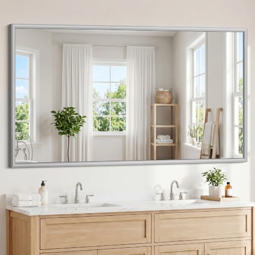 FORBATH Bathroom Mirror for Over Sink, 60x36 Inch Silver Wall Mirror by Unknown