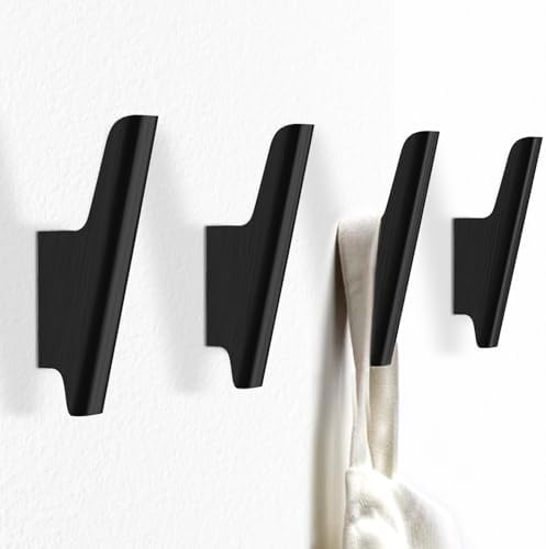 Wood Wall Hooks 4 Pack Coat Hooks Wall Mount, Towel Hooks by FCOWK