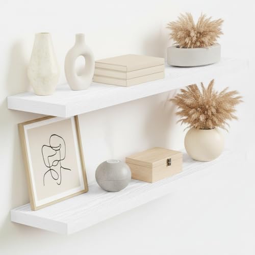 Vivelove Floating Shelves 9 inch Deep 36”Long Set of 2 by VIVELOVE