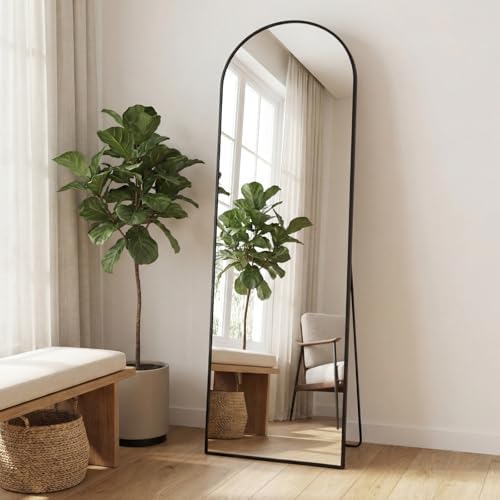 Sweetcrispy 58"x19" Arched Full Length Mirror, Full Body Mirror - Image 2