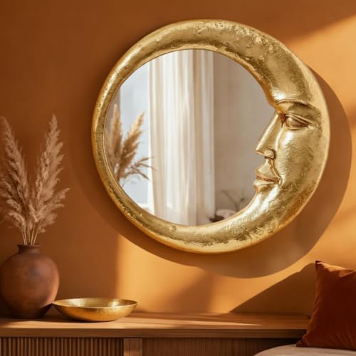 Novabright Moon Crescent Celestial Mirror 90s Wall Decor - Image 5