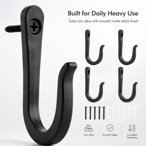 50 LB Heavy Duty Zinc Alloy Wall Hooks - Image 5