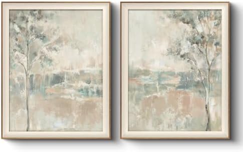 VIYYIEA Framed Abstract Birch Tree Landscape Wall Art Set, 16×20 Inch by VIYYIEAART