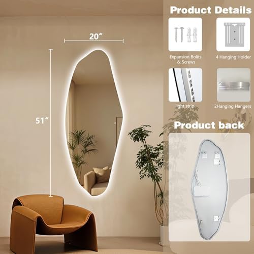 Irregular Led Mirror Full Length - Image 4