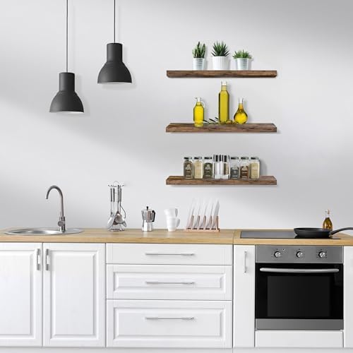 Sorbus Floating Shelves for Wall, Wood Wall Storage - Image 5