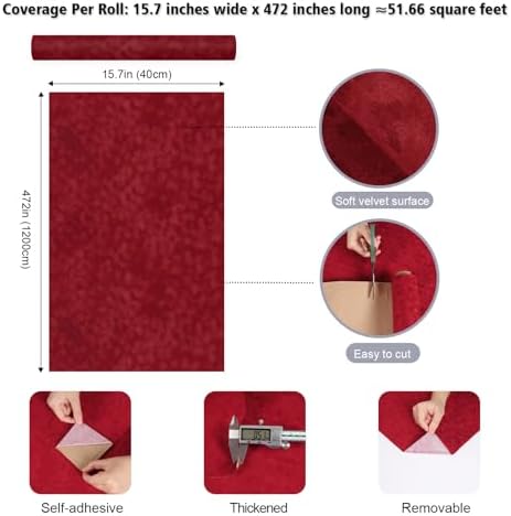 Self Adhesive Velvet Flock Contact Paper - Image 2