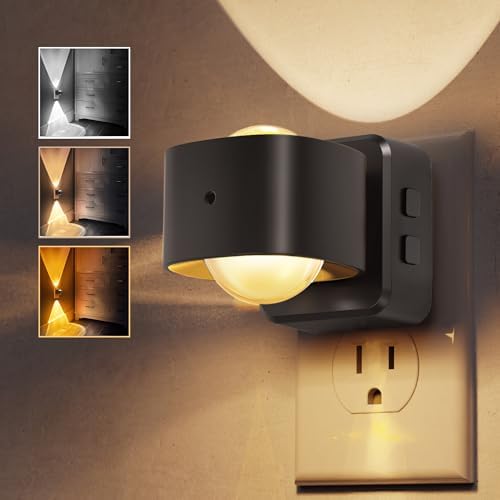 L LOHAS LED Night Light Projector, Night Lights Plug into Wall 3CCT by LLOHASLED