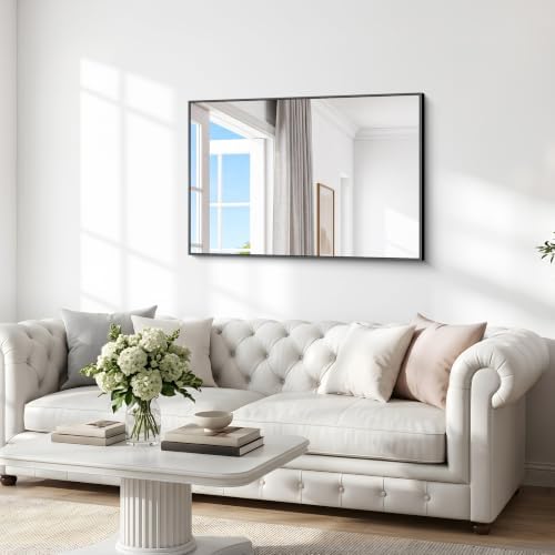 BONEWEI Bathroom Mirror, 30x46 inch Wall Mirror - Image 6