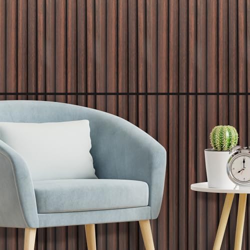 Art3d 48 x 6 in WPC Wood Slat Wall Panels, 3D Wall Accents - Image 2