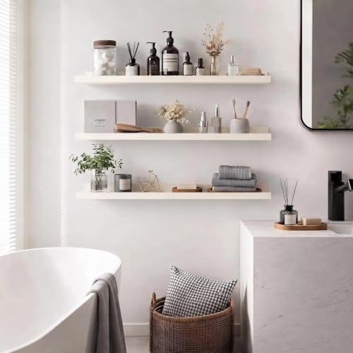 36inch Long Floating Shelves for Wall Decor, 3-Set Shelves - Image 2