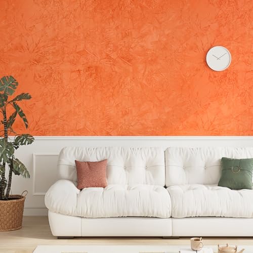 Wallercity 11.8''x78.7'' Creative Orange Velvet Flocking Liner - Image 5