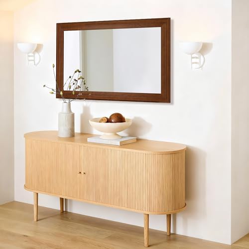 Rustic Wood Wall Mirror for Bathroom, Rectangle 24 x 36 inch Vanity Mirrors - Image 5