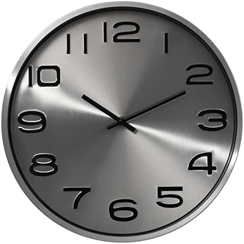 Clockswise Modern Decorative Aluminum Round Wall Clock by Clockswise