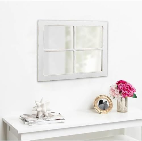 Rustic Window Mirrors for Wall Decor 18 X 23 Inch - Image 4