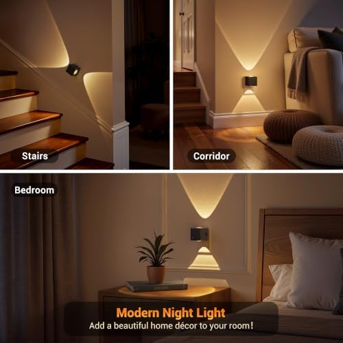 JandCase Night Lights Plug into Wall, 4 Pack Night Light Projector - Image 6