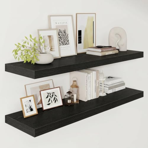 Vivelove Deep Floating Shelves 40x12” Set of 2 by VIVELOVE