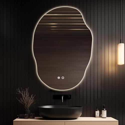 HOMECOOKIN LED Irregular Bathroom Mirror - Image 3