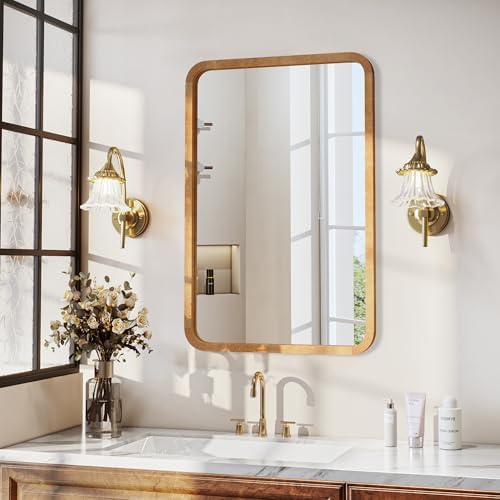 36"x24" Wood Bathroom Mirror by FunMemories