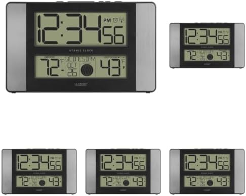 La Crosse Technology 513-1417AL-INT Atomic Clock w Outdoor Temp, 6.61-inch x by LaCrosseTechnology