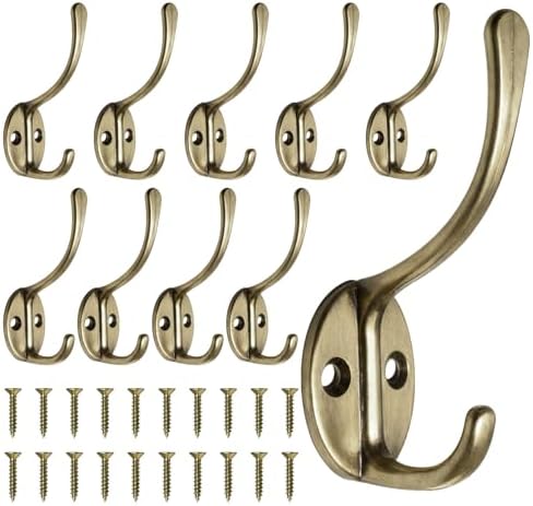 Homanu 10 Pack Coat Hooks Wall Mounted by Homanu