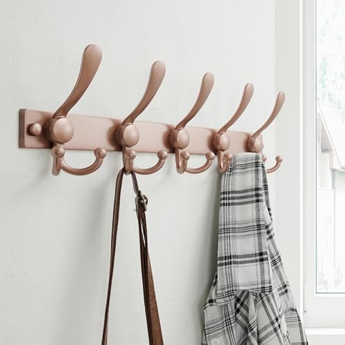 Dseap Coat Rack Wall Mount, Heavy Duty 12-Gauge Base vs Flimsy 1mm, - Image 5