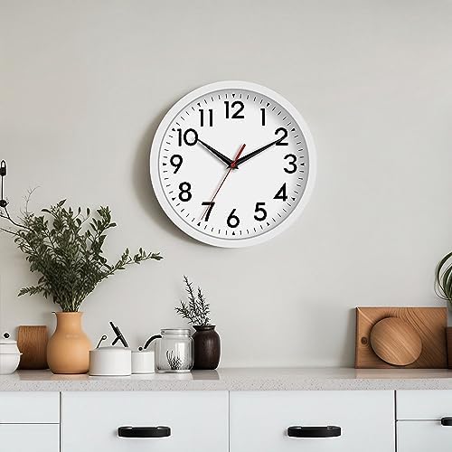 DAXSMY 12 Inch Wall Clock, Battery Operated Silent Non Ticking - Image 5