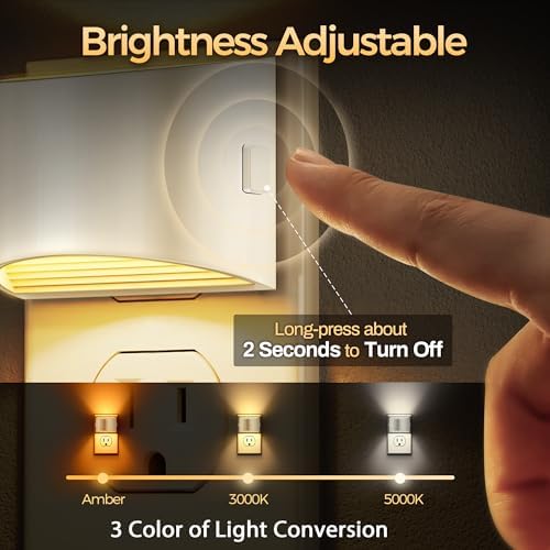 DORESshop Night Light, Night Lights Plug into Wall, Adjustable - Image 2