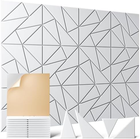 12 Pack Acoustic Panels, Decorative Sound Panels, High Density Soundproof Wall by OTUOER