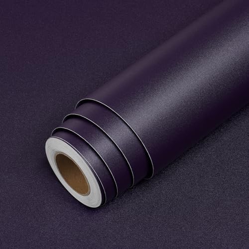 LACHEERY 15.8"x276" Dark Purple Textured Wallpaper by LaCheery