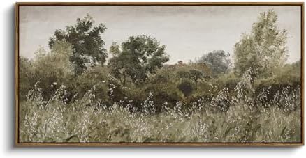 InSimSea Extra Large Framed Vintage Wall Art, Rustic Landscape by InSimSeaArt