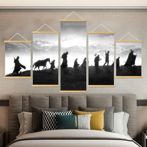 Middle Earth Landscape Wall Art Prints Canvas PaintingFantasy Posters, Wall - Image 4