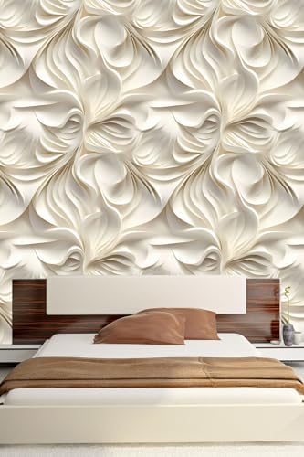 Peel and Stick Wallpaper Beige Brown Abstract Accent - Image 3