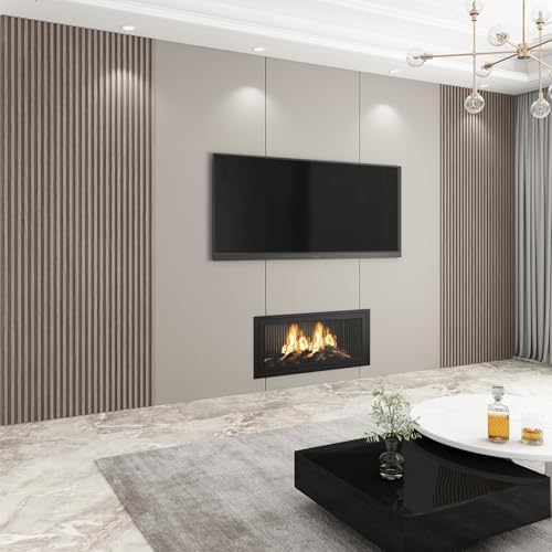 Slat Wall Panel 8-Pack, 118’’x6.1’’, Smoky Oak - Image 5