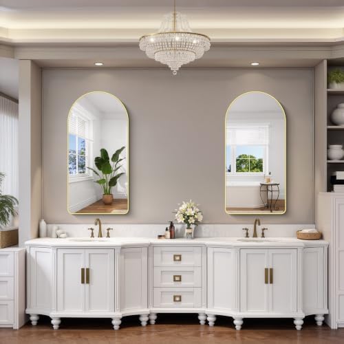 FORBATH Large Arched Wall Mirror 48x24 Inch, Arched Mirror - Image 6