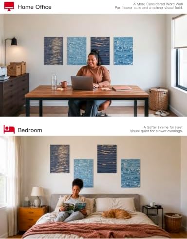Acoustic Panels for Walls, Art Panels, Sound Absorbing, 12 x 16 In - Image 3