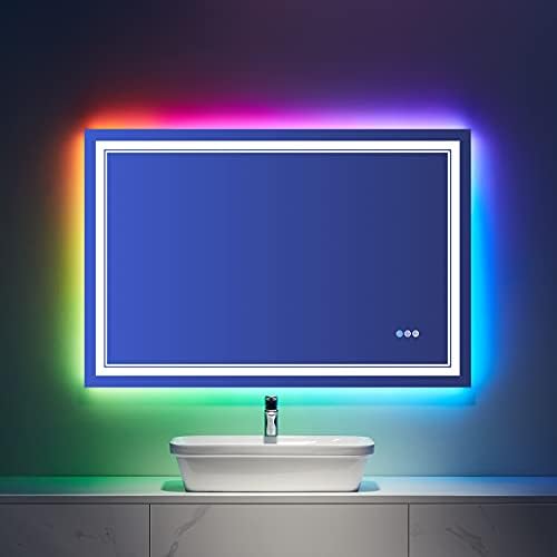 40x32 Inch RGB LED Bathroom Mirror by ISTRIPMF