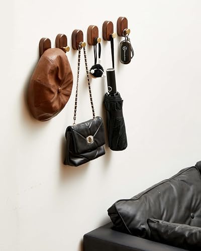 Wood Coat Hooks Wall Mount - Image 5