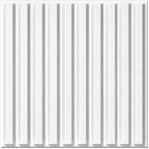 TroyStudio Slat Acoustic Sound Diffuser Panels, 19.7 X 19.7 X 0.5 inches 12 Pcs by TroyStudio