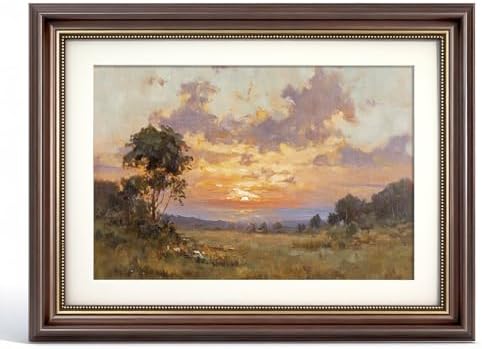 VIYYIEA Vintage Landscape Wall Art, Nature Sunset Scene Prints 12×16 Inch by VIYYIEAART