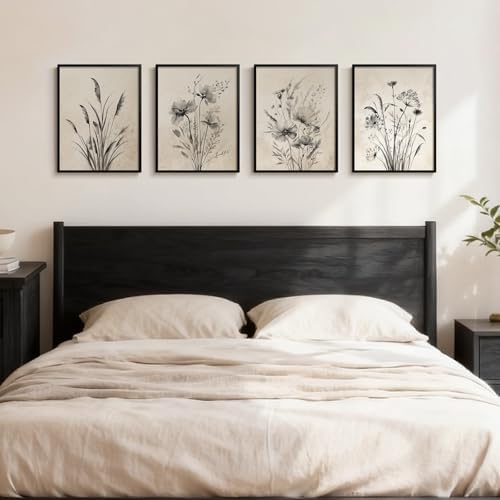 Framed Vintage Floral Botanical Wall Art - Image 2