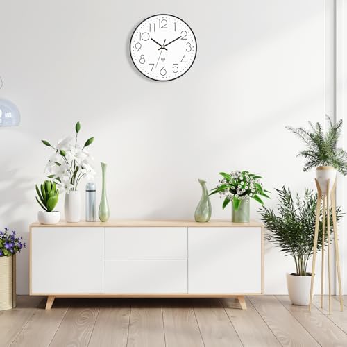 Foxtop 12" Atomic Wall Clock Battery Operated Modern Analog Clock - Image 4