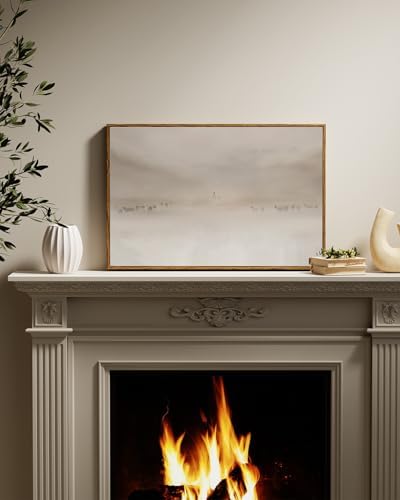VIYYIEA Vintage Framed Canvas Wall Art, Jesus Art Prints, Modern Christian - Image 2