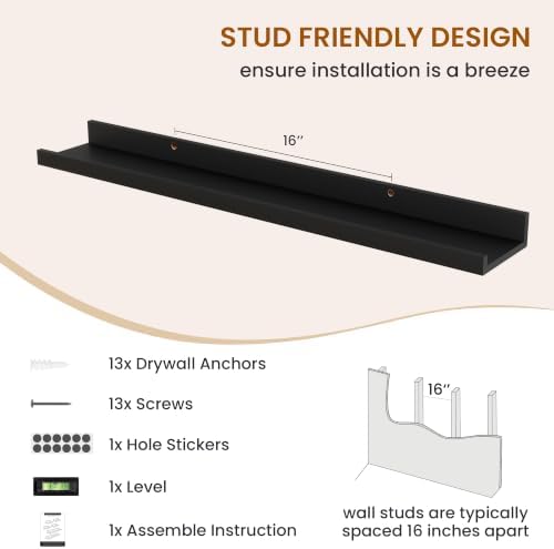 Picture Ledge Shelf, Floating Shelves - Image 5