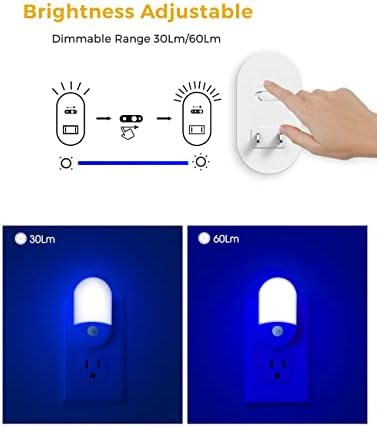 L LOHAS LED Blue Night Light Plug in - Image 2