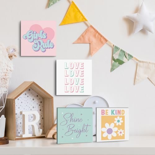4 Pcs Girls Room Decor Posters Wall Art - Image 6
