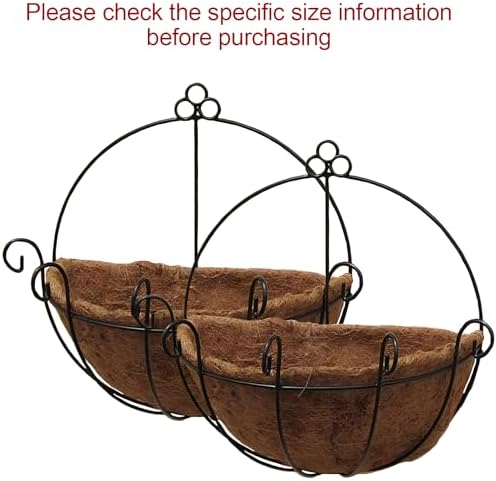 Tosnail 2 Pack Metal Wall Hanging Planter Basket - Image 3